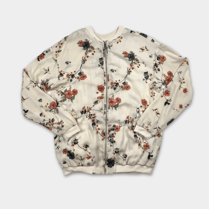 pre-loved Pull&amp;Bear Trainingsjacke Gr. M Blumenmuster