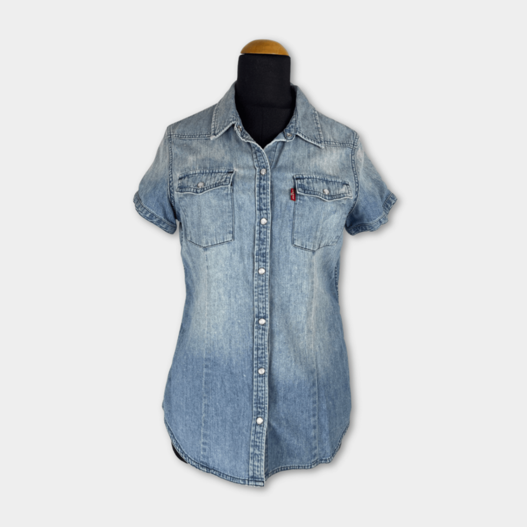 pre-loved Levi's Jeans-Hemd kurzärmlig Gr. S