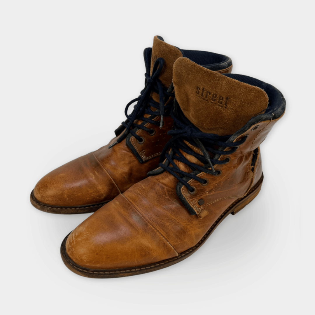 Street Super Shoes Lederschuhe Gr. 44