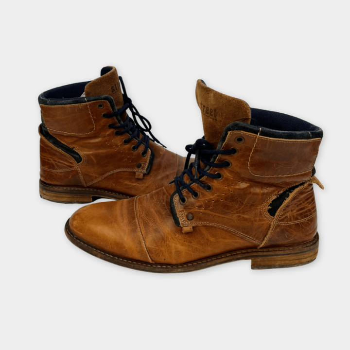 Street Super Shoes Lederschuhe Gr. 44