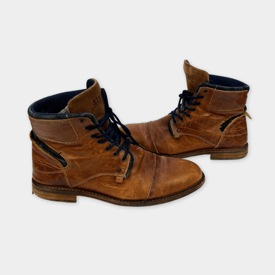 Street Super Shoes Lederschuhe Gr. 44