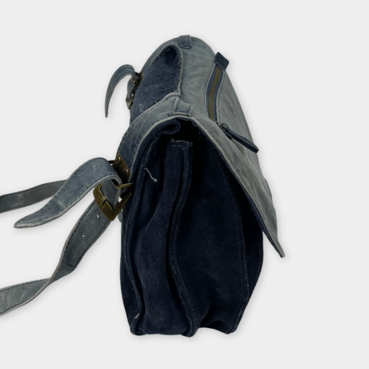 pre-loved Pepe Jeans Handtasche Wildleder blau/petrol
