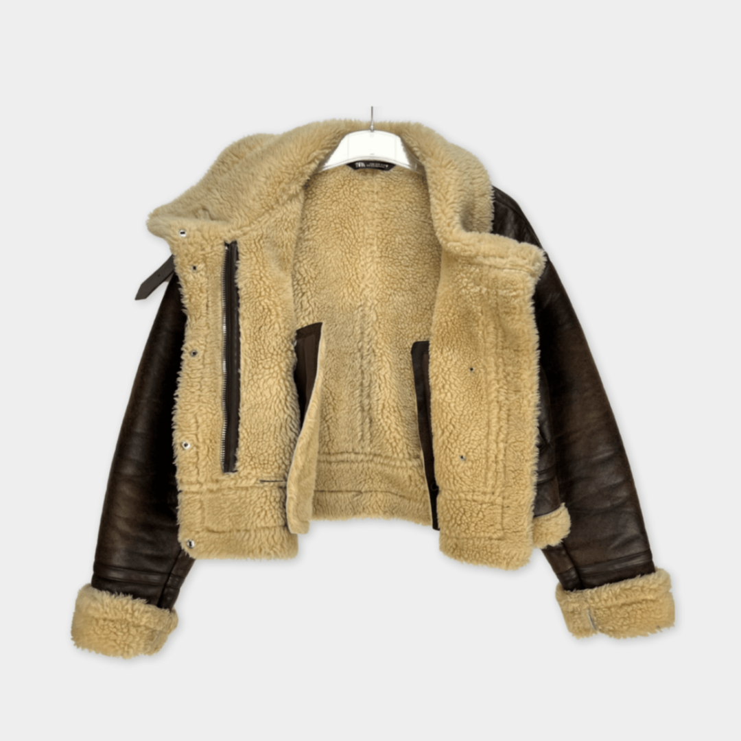 Zara Lederjacke Gr. M