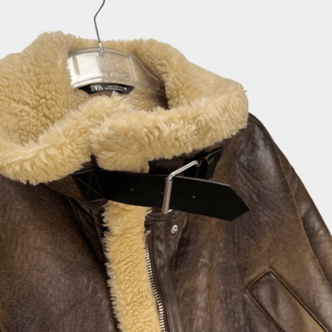 Zara Lederjacke Gr. M