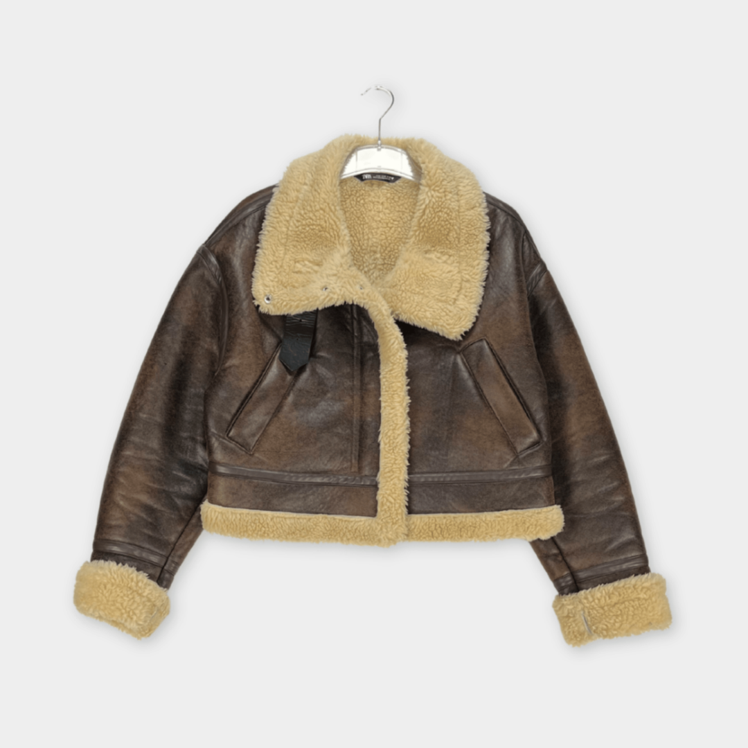pre-loved Zara Lederjacke Gr. M