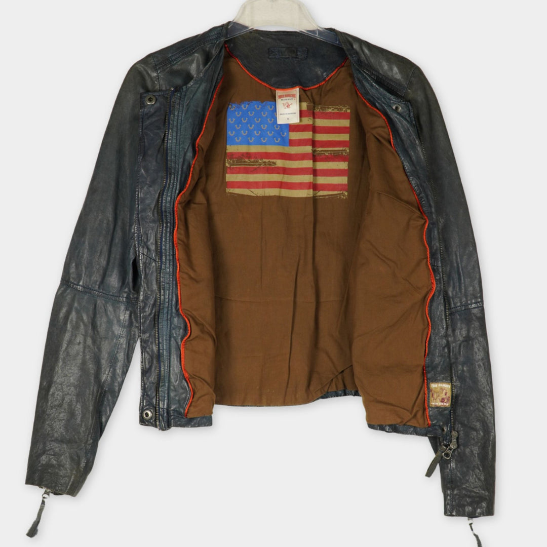 pre-loved True Religion Lederjacke Gr. M