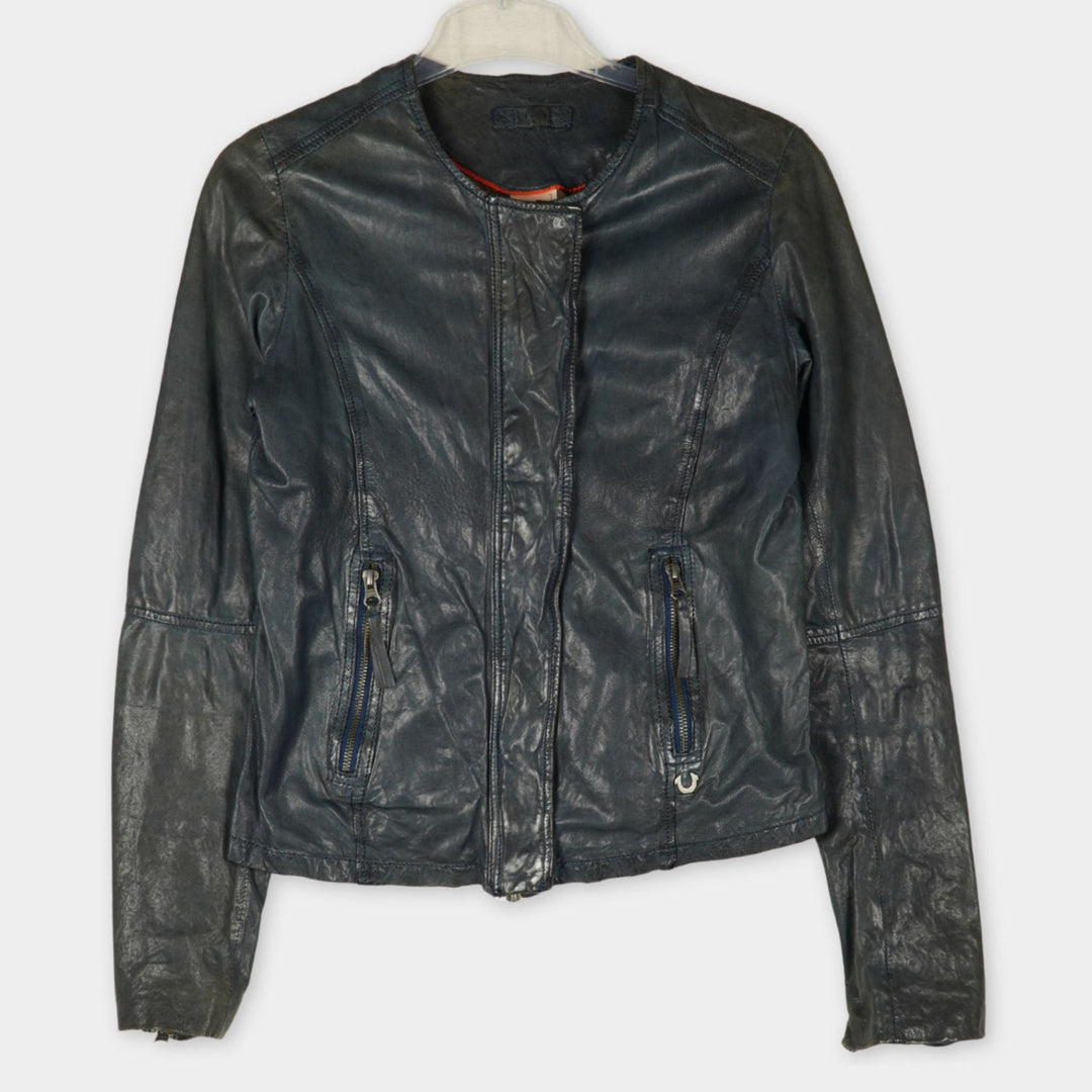pre-loved True Religion Lederjacke Gr. M
