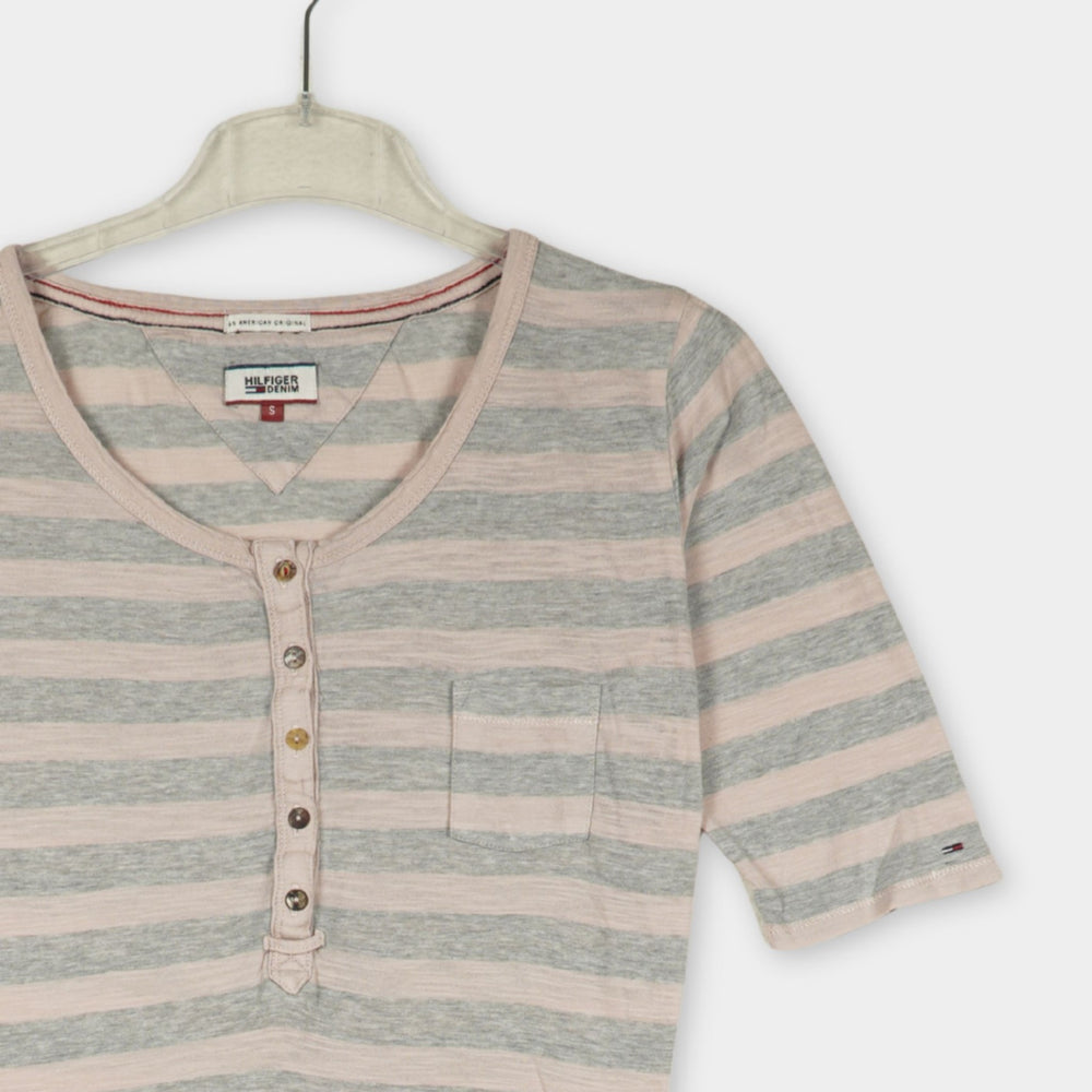 pre-loved Tommy Hilfiger T-Shirt ohne Print Gr. S