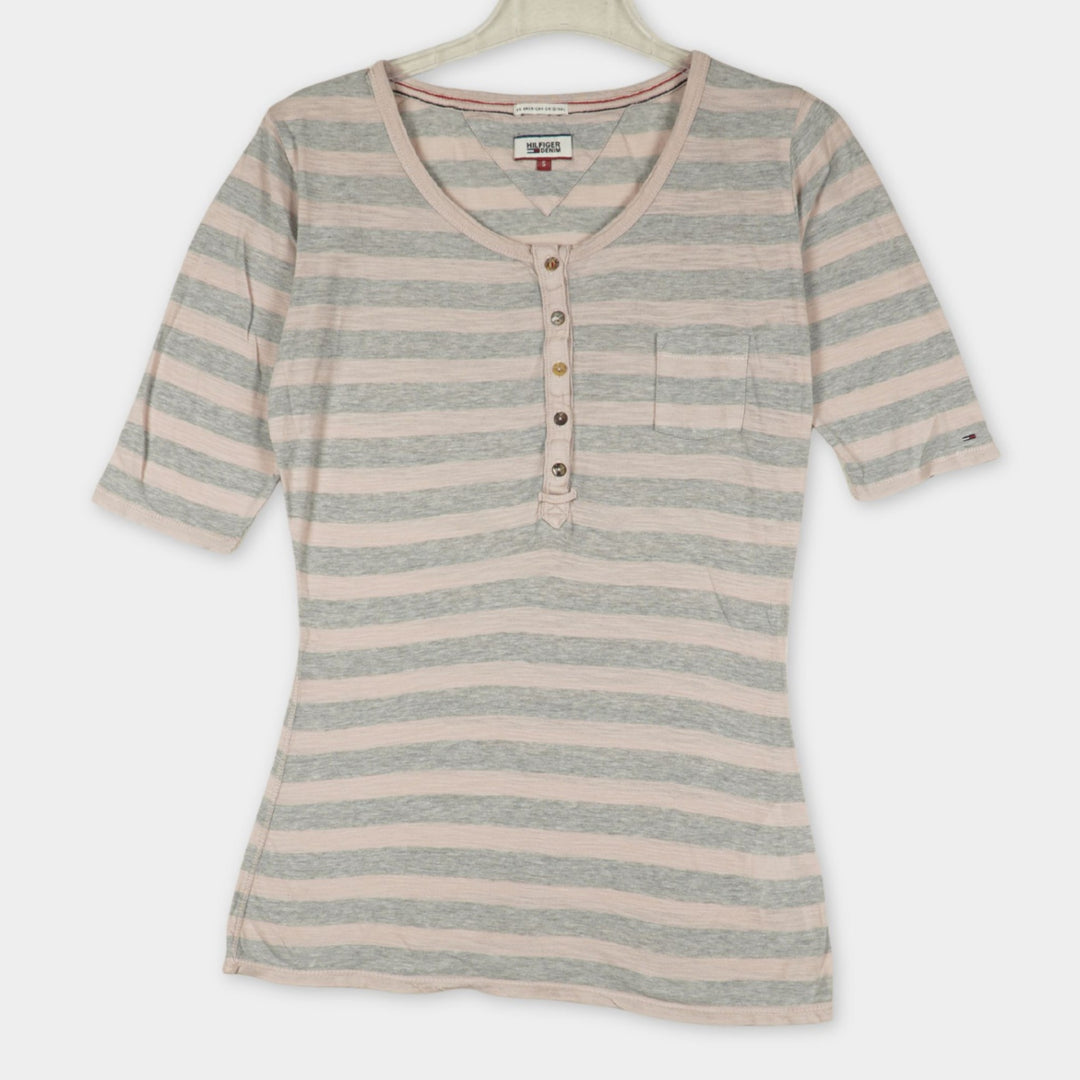 pre-loved Tommy Hilfiger T-Shirt ohne Print Gr. S