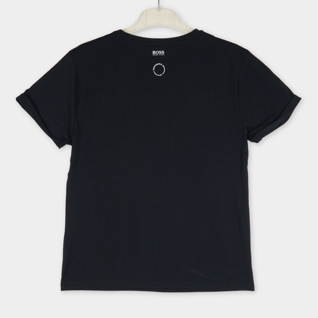 pre-loved Hugo Boss T-Shirt mit Print Gr. L