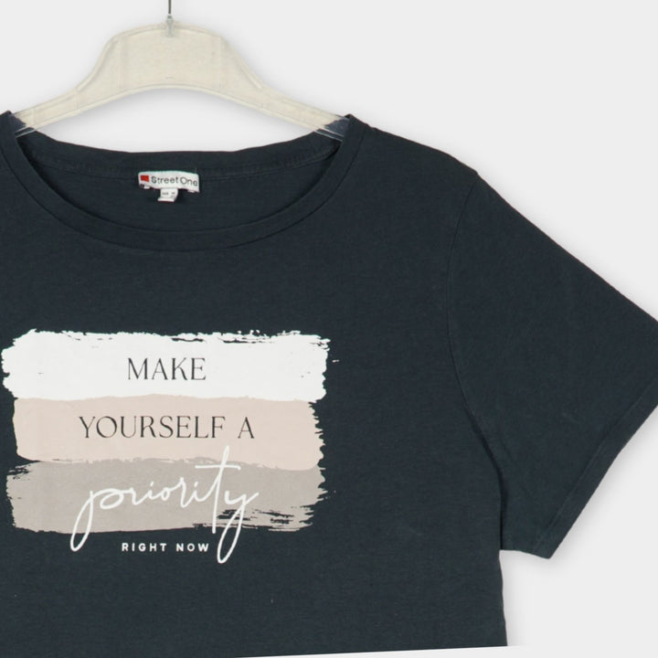 pre-loved Street One T-Shirt mit Print Gr. 46
