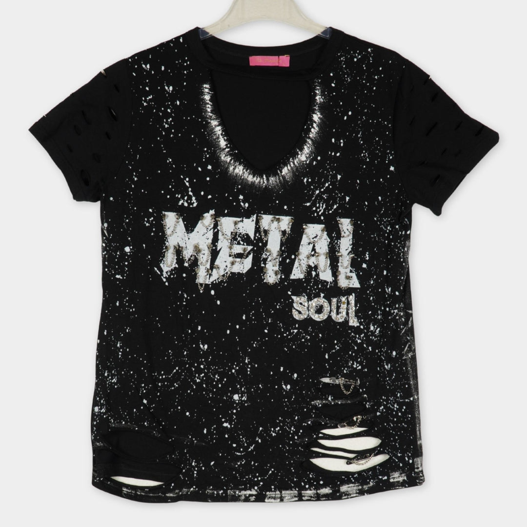Re-Design T-Shirt mit Print Gr. L