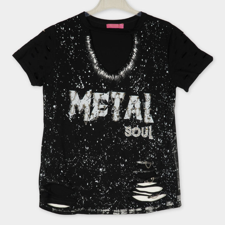 Re-Design T-Shirt mit Print Gr. L
