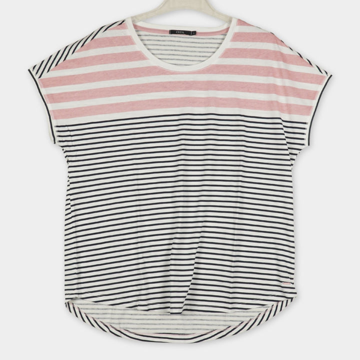 Cecil T-Shirt ohne Print Gr. L