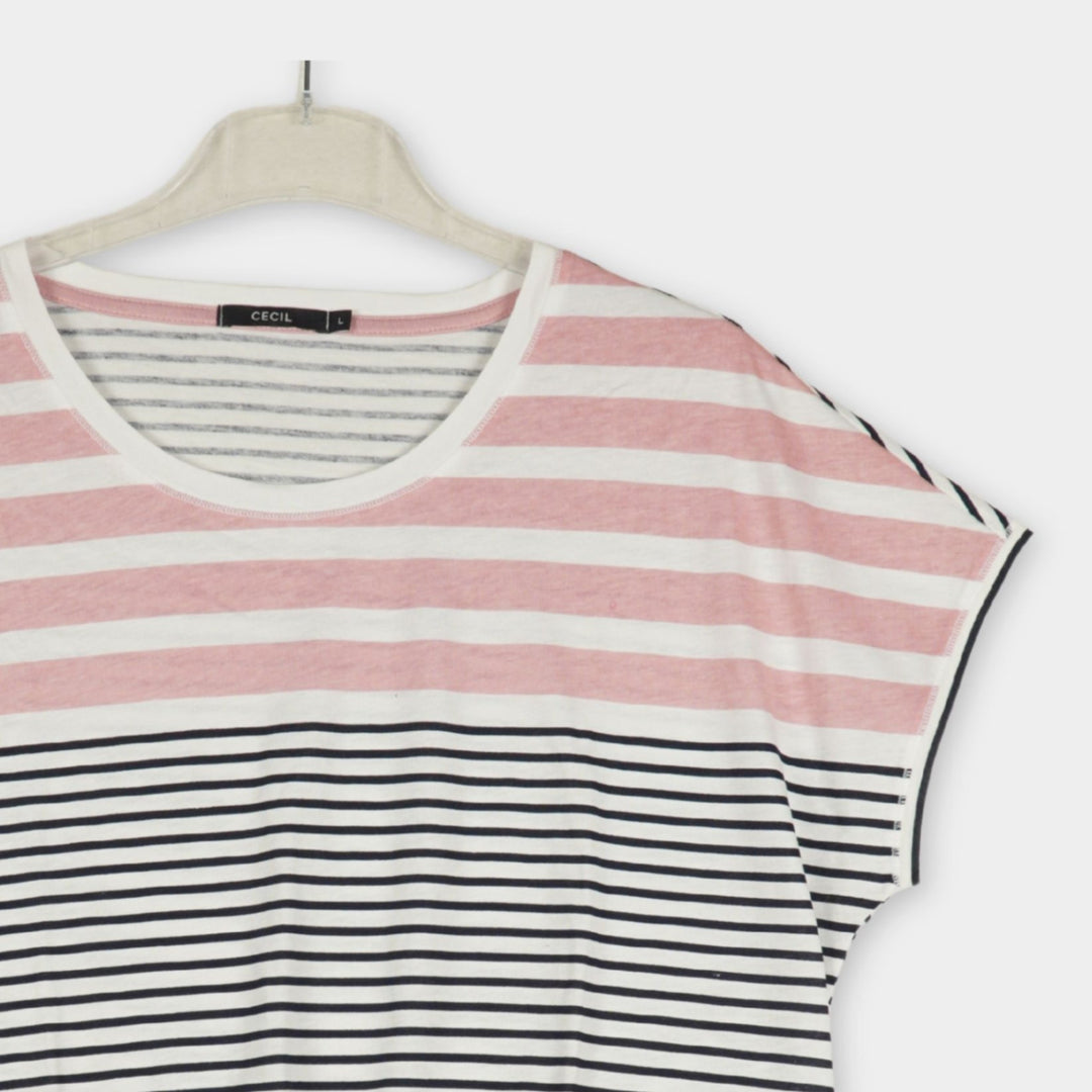 Cecil T-Shirt ohne Print Gr. L