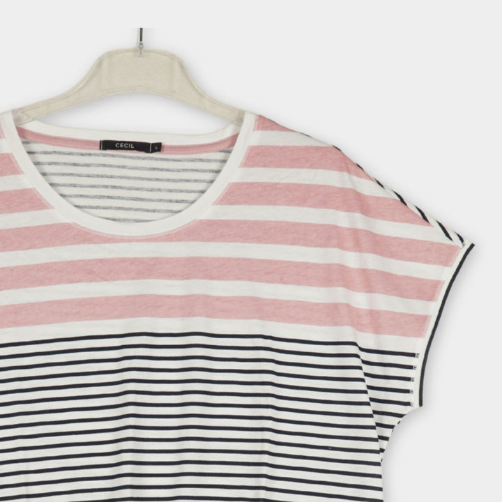 Cecil T-Shirt ohne Print Gr. L