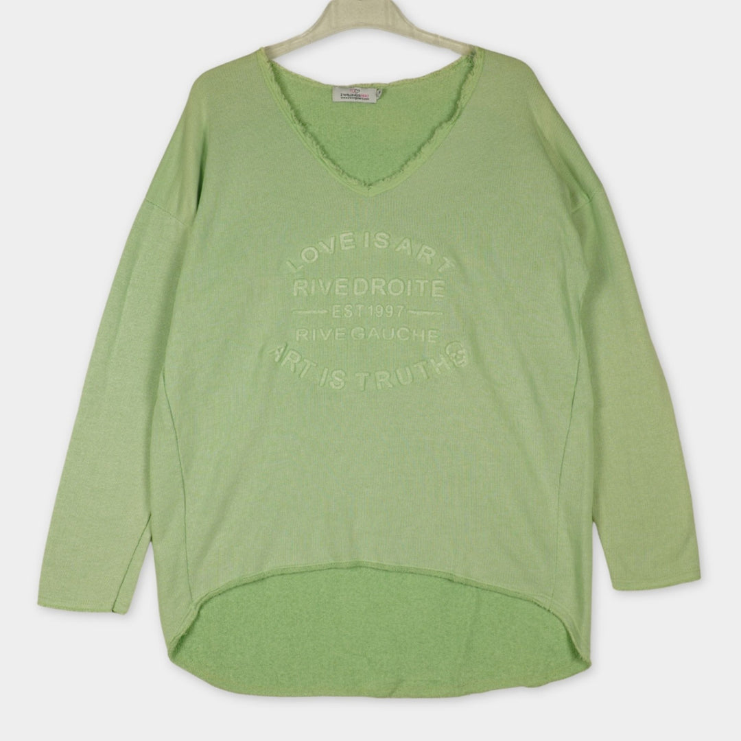 Zwillingsherz Pullover Gr. S/M