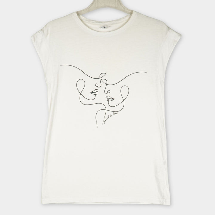 Lascana T-Shirt mit Print Gr. 32/34