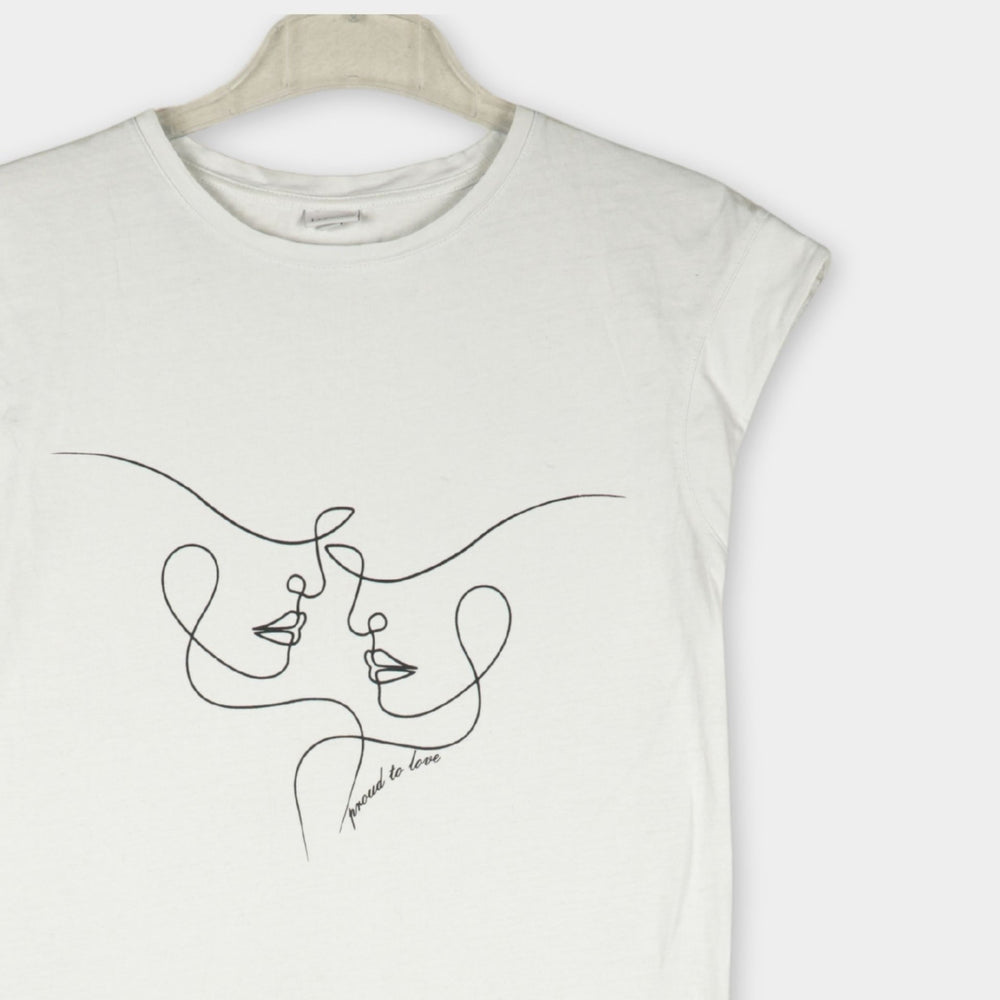 Lascana T-Shirt mit Print Gr. 32/34