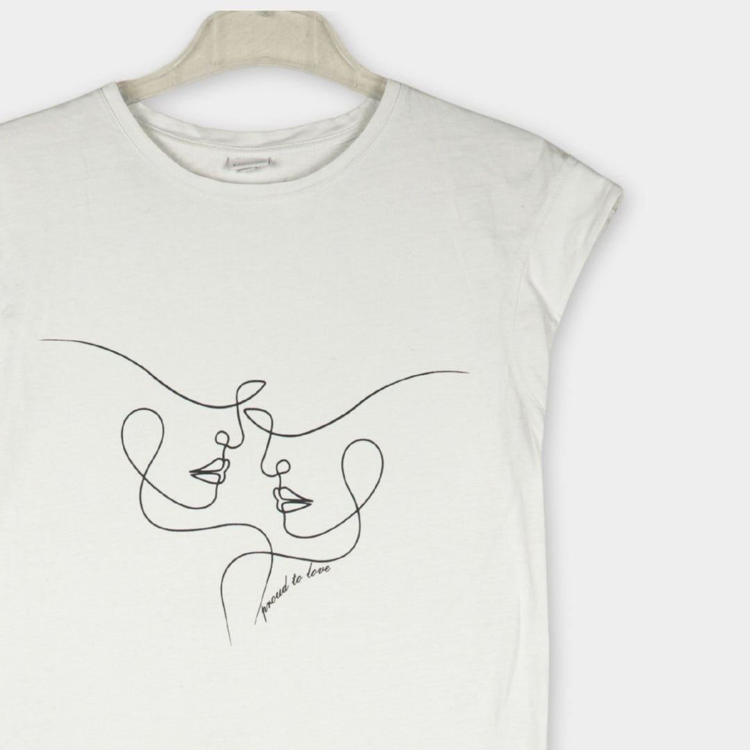 Lascana T-Shirt mit Print Gr. 32/34
